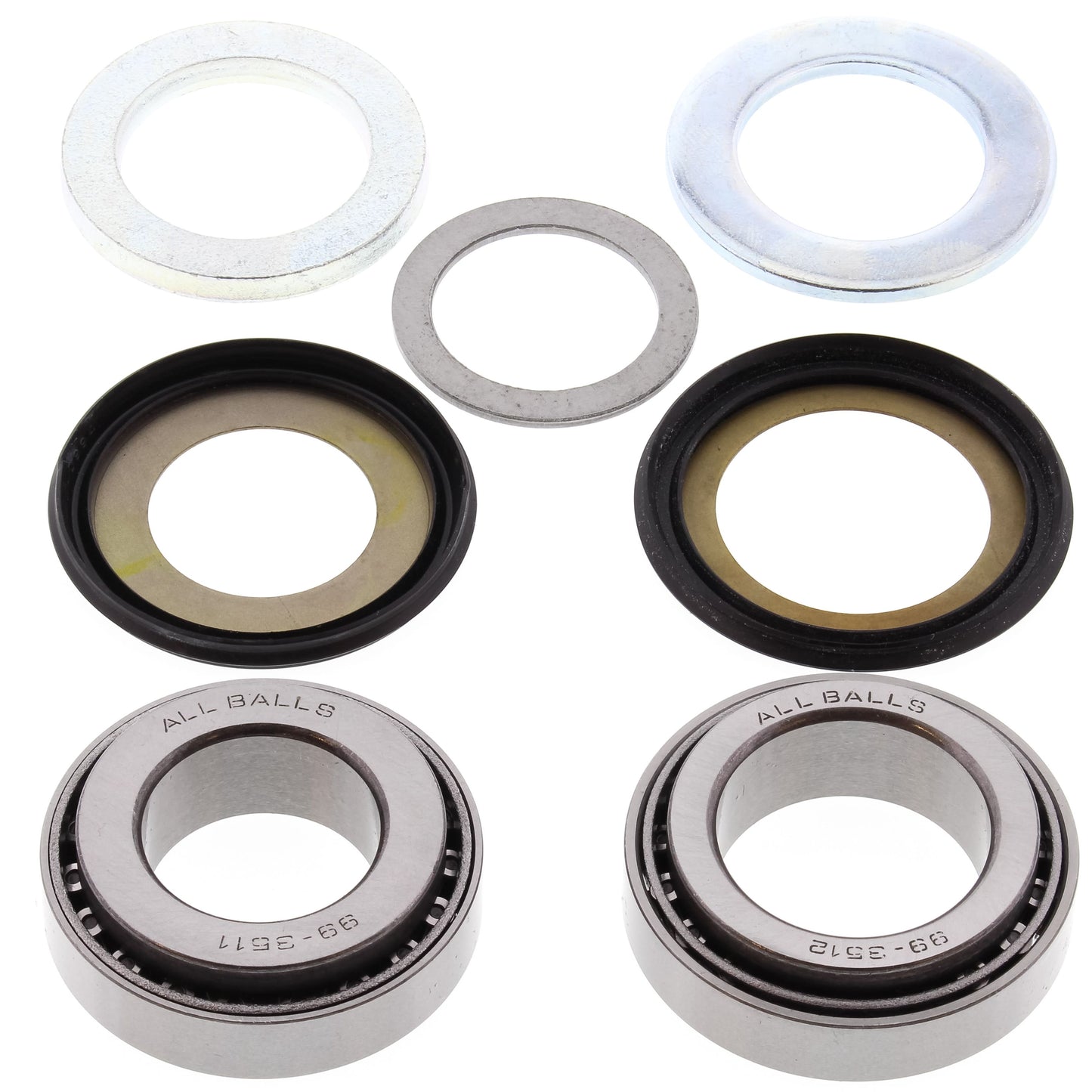 All Balls Steering Head Stem Bearing Kit For Honda VT 125 SHADOW (Euro) 1999-2007