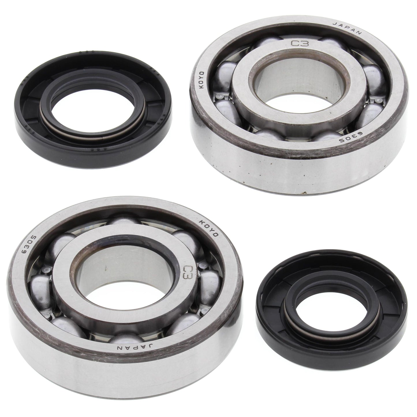 All Balls Crank Shaft Mains Bearings & Seals Kit For Kawasaki KX 250 1980-1986