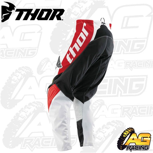 Thor Motocross Phase Streak Red White Pants