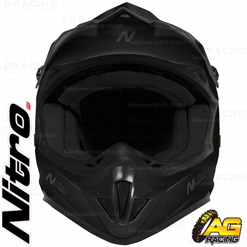 Nitro Helmet MX 620 Uno Satin Black