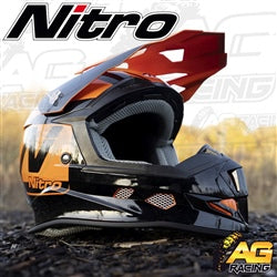 Nitro Helmet MX 700 Holeshot Orange Youth Junior Kids