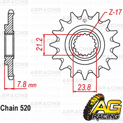 Apico Steel Front Sprocket 520 Pitch For Honda CRF 250R 2018-2019