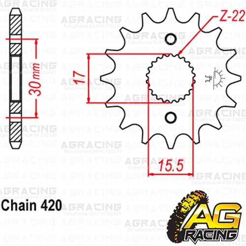 Apico Steel Front Sprocket 420 Pitch For Honda CRF 50F 2004-2017