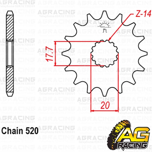 Apico Steel Front Sprocket 520 Pitch For Gas Gas EC 125 2003-2012