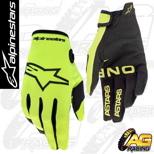 Alpinestars 2023 Radar Yellow Fluo Kids Gloves