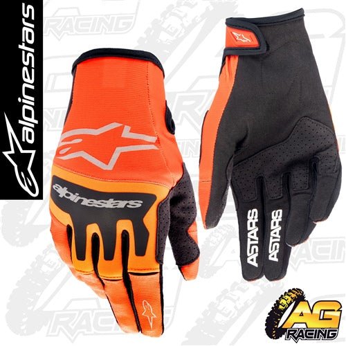 Alpinestars 2023 Techstar Hot Orange Gloves