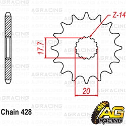 Apico Steel Front Sprocket 428 Pitch For Yamaha YZ 85 2002-2020