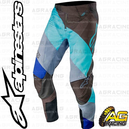 Alpinestars  Techstar Venom Black Turquoise Blue Pants Trousers