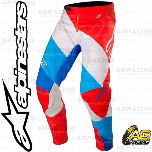 Alpinestars Techstar Venom Red White Blue Pants Trousers