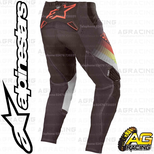 Alpinestars Techstar Venom Black Red Fluo Yellow Fluo Pants Trousers