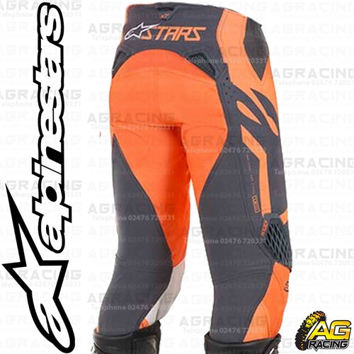 Alpinestars Techstar Factory Anthracite Orange Fluo Pants Trousers