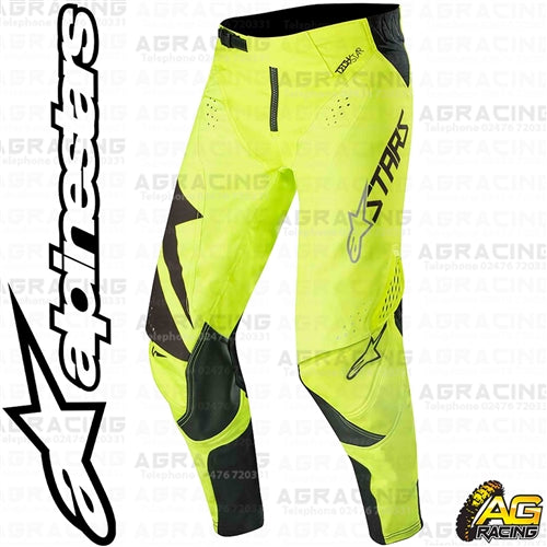 Alpinestars Techstar Factory Black Yellow Fluo Pants Trousers