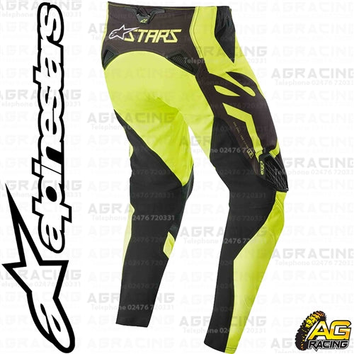 Alpinestars Techstar Factory Black Yellow Fluo Pants Trousers