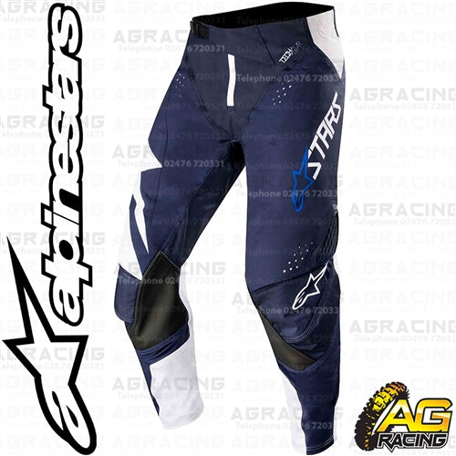 Alpinestars Techstar Factory White Dark Navy Pants Trousers