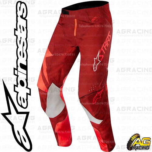 Alpinestars  Techstar Factory Red Burgundy Pants Trousers