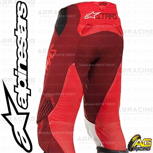 Alpinestars  Techstar Factory Red Burgundy Pants Trousers