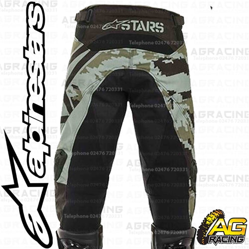 Alpinestars Racer Tactical Black Green Camo Pants Trousers