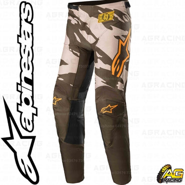 Alpinestars Racer Tactical Military Sand Camo Tangerine Pants Trousers