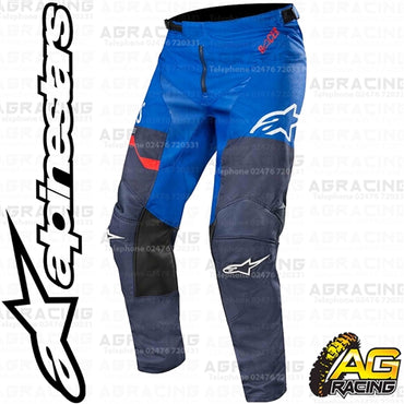 Alpinestars Racer Flagship Dark Navy Blue Red Pants Trousers