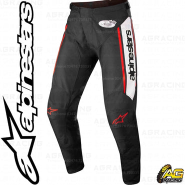 Alpinestars Racer Flagship Black White Red Fluo Pants Trousers