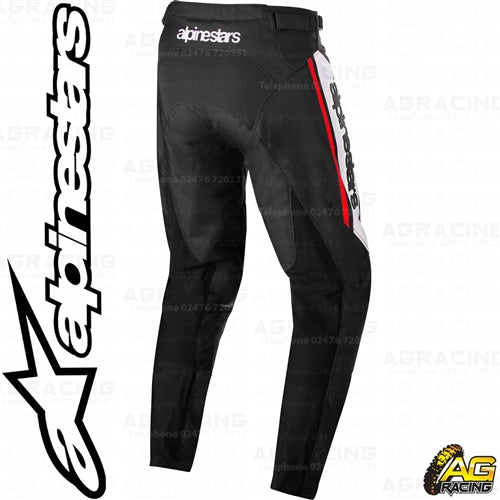 Alpinestars Racer Flagship Black White Red Fluo Pants Trousers
