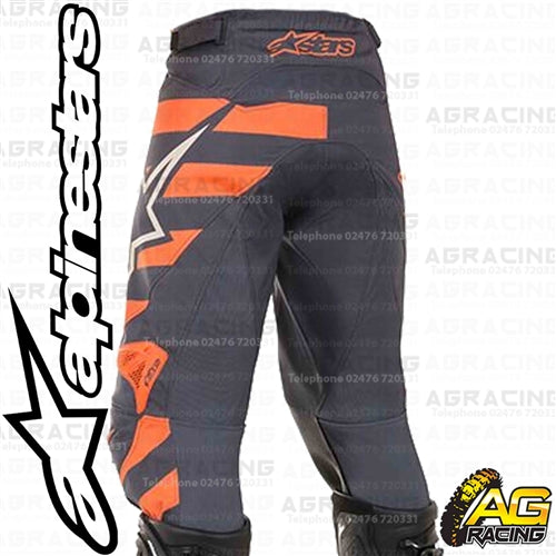 Alpinestars Racer Braap Anthracite Orange Fluo Sand Pants Trousers