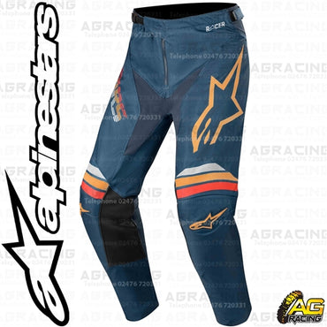 Alpinestars Racer Braap Navy Orange Race Jersey