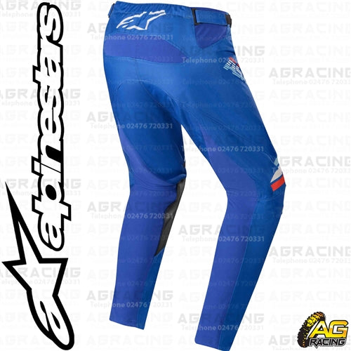 Alpinestars Racer Braap Blue Off White Pants Trousers