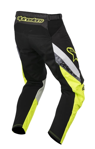 Alpinestars Racer Supermatic Race Pants Trousers Black Yellow Flo Grey