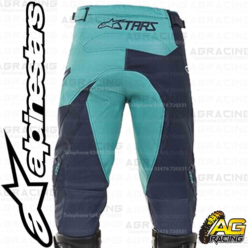 Alpinestars Racer Supermatic Dark Navy Teal White Pants Trousers