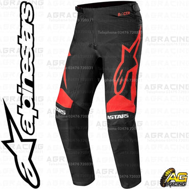 Alpinestars Racer Supermatic Black Bright Red Race Pants