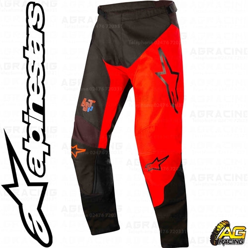 Alpinestars  Racer Supermatic Black Bright Red Pants Trousers