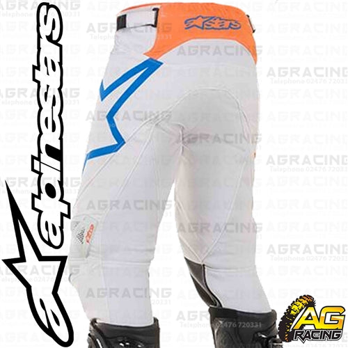 Alpinestars Racer Tech Atomic Cool Grey Mid Blue Orange Fluo Pants Trousers