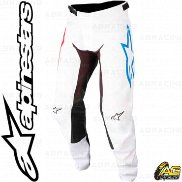 Alpinestars Racer Squad White Red Turquoise Pants Trousers