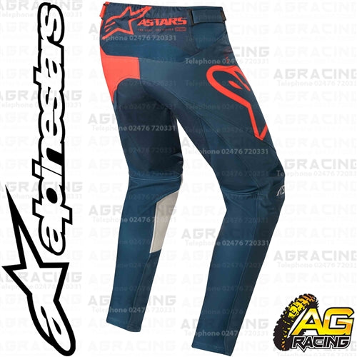 Alpinestars Racer Tech Compass Bright Red Navy Pants Trousers