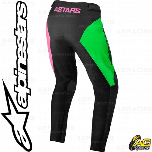 Alpinestars Racer Compass Black Green Neon Pink Fluo Pants Trousers