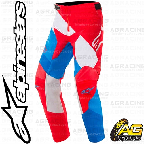 Alpinestars  Racer Venom Red White Blue Youth Children's Pants Trousers