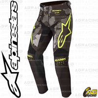 Alpinestars Racer Tactical Black Grey Camo Yellow Fluo Kids Pants