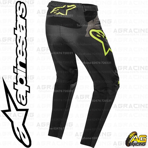 Alpinestars Racer Tactical Black Grey Camo Yellow Fluo Kids Pants