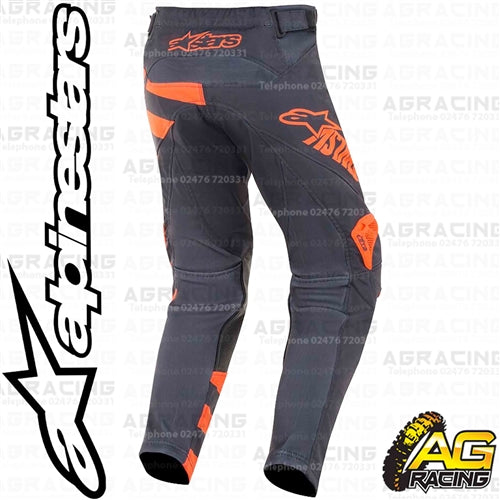 Alpinestars Racer Braap Anthracite Orange Fluo Youth Children's Pants Trousers