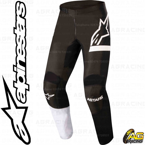 Alpinestars Racer Chaser Black White Pants Youth Children's Trousers
