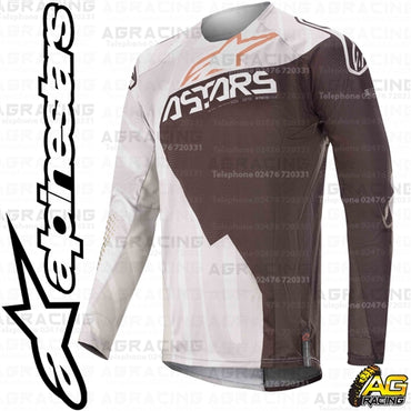 Alpinestars Techstar Factory Metal Grey Black Copper Race Jersey Shirt