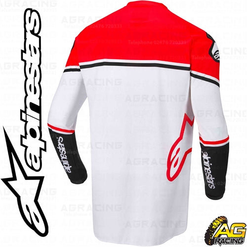 Alpinestars Racer Flagship White Red Fluo Black Race Jersey
