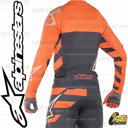 Alpinestars Racer Braap Anthracite Orange Fluo Sand Race Jersey