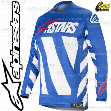 Alpinestars Racer Braap Blue White Red Race Jersey