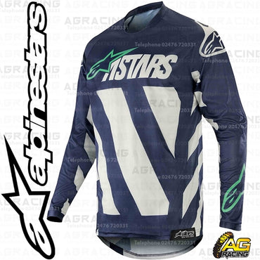 Alpinestars Racer Braap Cool Grey Dark Navy Teal Race Jersey