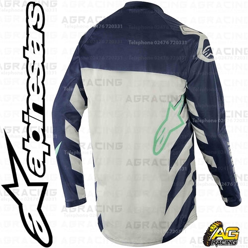Alpinestars Racer Braap Cool Grey Dark Navy Teal Race Jersey