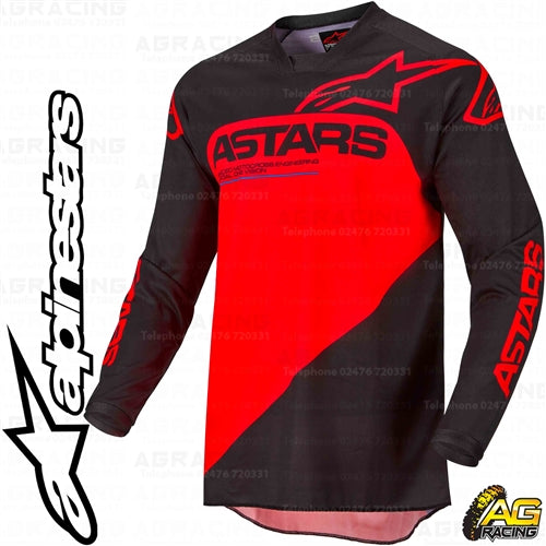 Alpinestars 2022 Racer Supermatic Black Bright Red Combo Kit