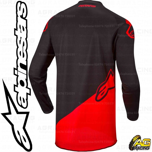 Alpinestars 2022 Racer Supermatic Black Bright Red Combo Kit