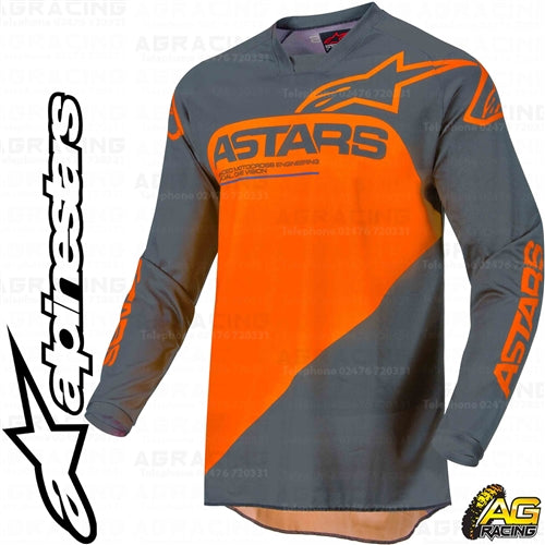 Alpinestars Racer Supermatic Anthracite Orange Race Jersey